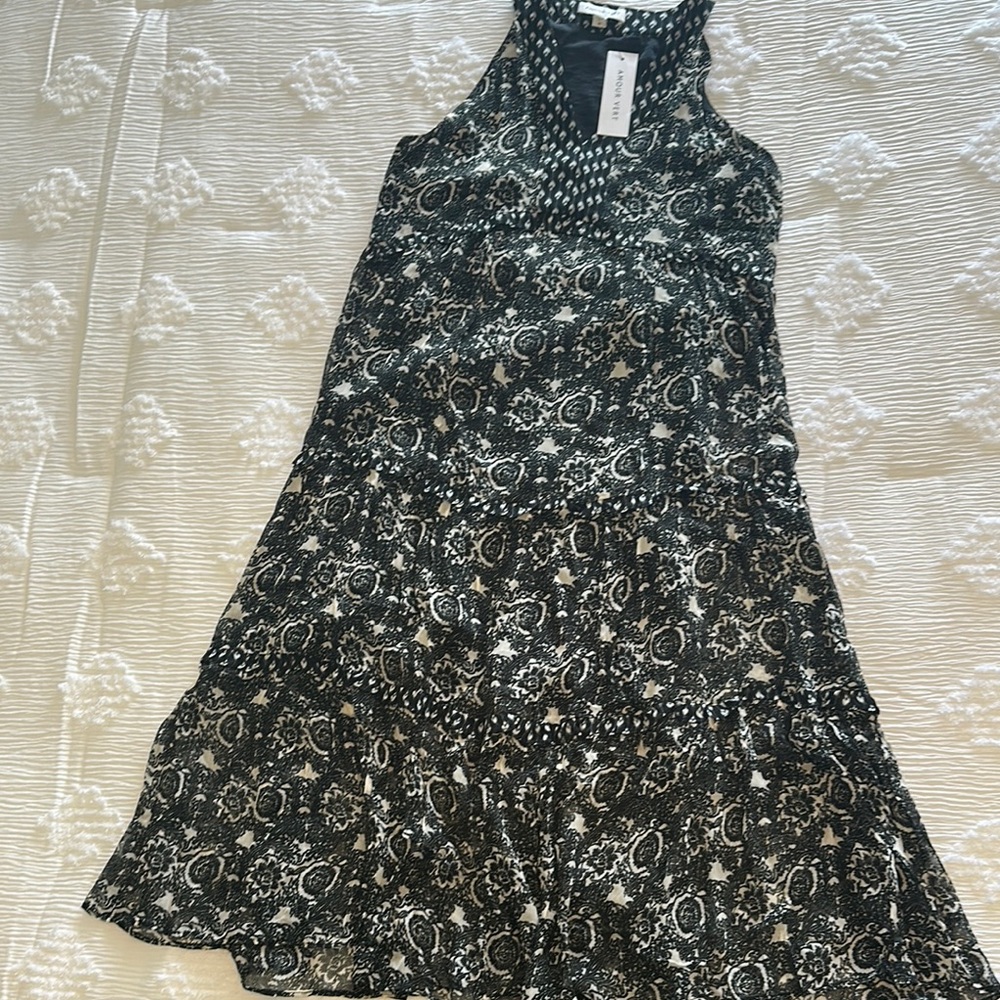 Black and White Patterned Dress
